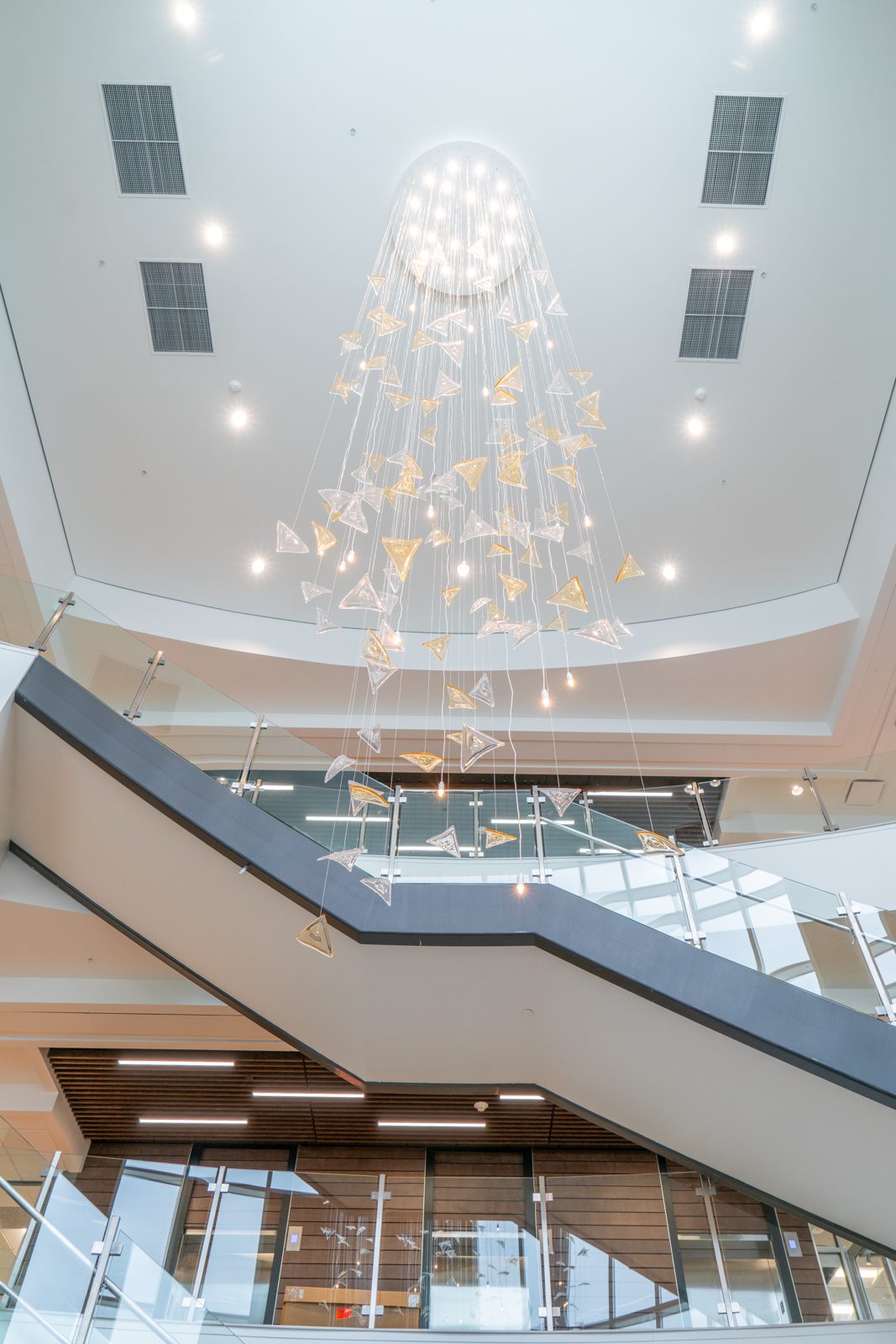 Healthcare construction by PJF Corporation: Tanner Clinic Layton Parkway atrium in Layton, Utah
